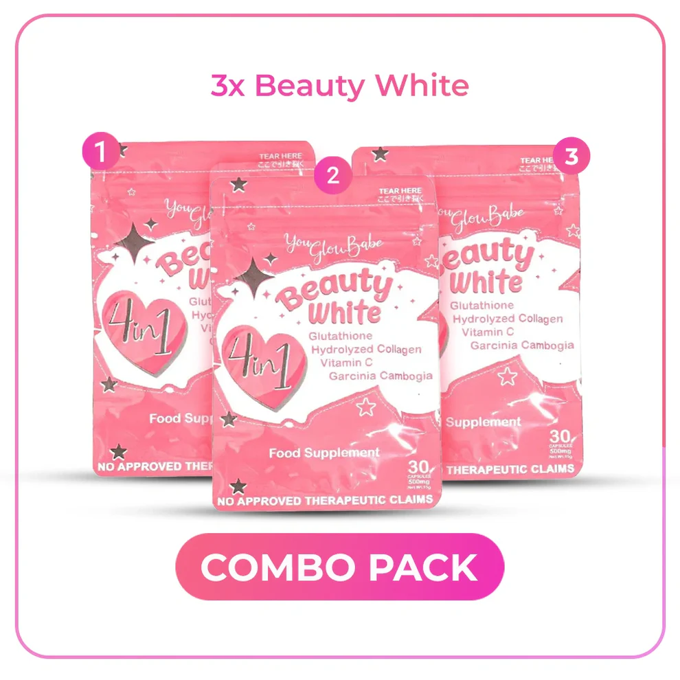 Beauty White 4 In 1 Supplement Combo