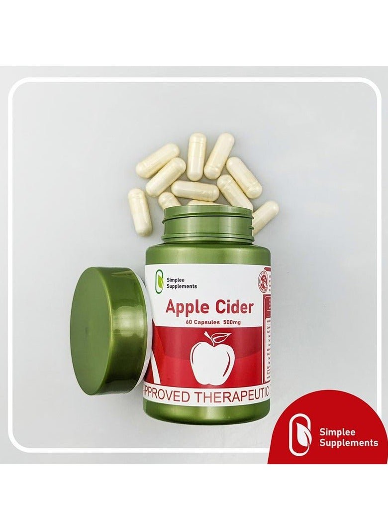 Simplee Supplements Apple Cider 60 Capsule 500mg